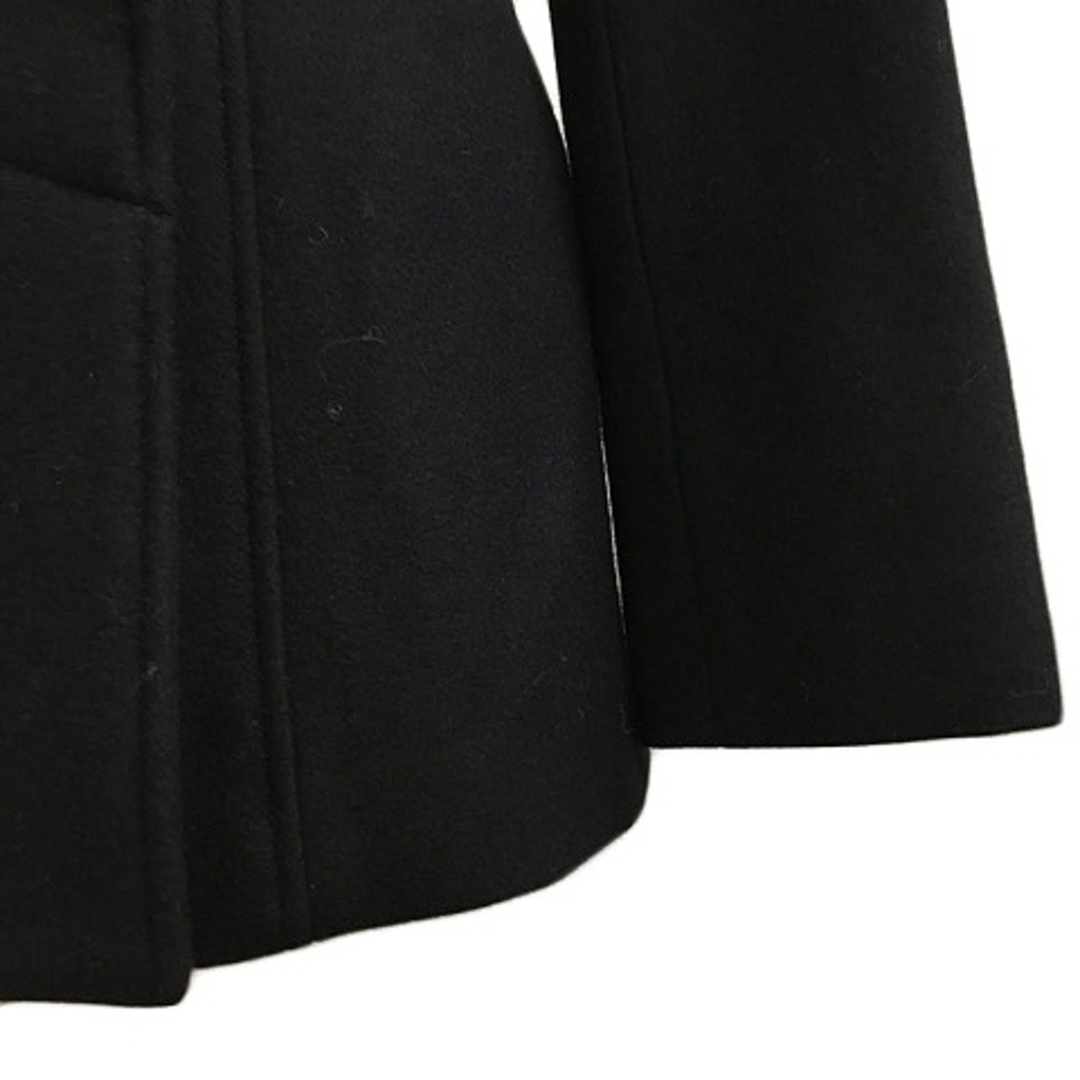 MK MICHEL KLEIN(エムケーミッシェルクラン)のエムケー ミッシェルクラン コート ミドル ウール アンゴラ混 無地 38 黒 レディースのジャケット/アウター(その他)の商品写真