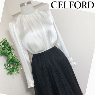 CELFORD - CELFORD / セルフォード ショルダーリボンギャザーブラウス 