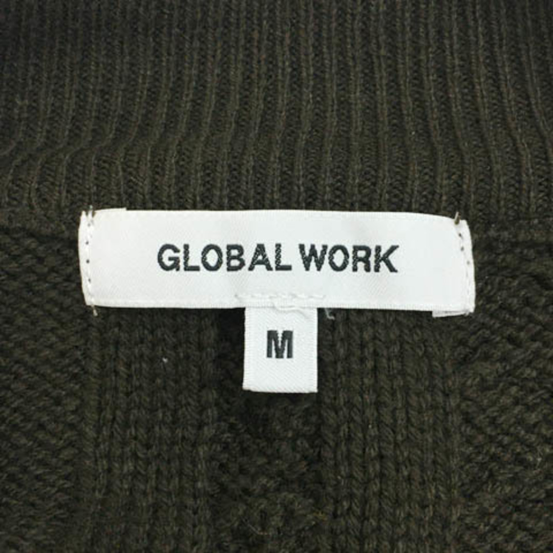 GLOBAL WORK(グローバルワーク)のグローバルワーク セーター ニット プルオーバー クルーネック 長袖 M 茶 レディースのトップス(ニット/セーター)の商品写真