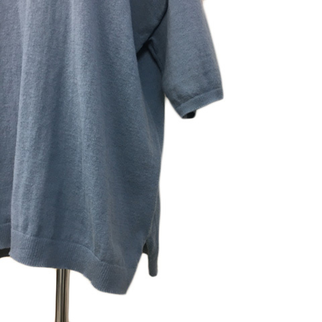 URBAN RESEARCH(アーバンリサーチ)のアーバンリサーチ セーター ニット 無地 オーバーサイズ 五分袖 38 青 レディースのトップス(ニット/セーター)の商品写真