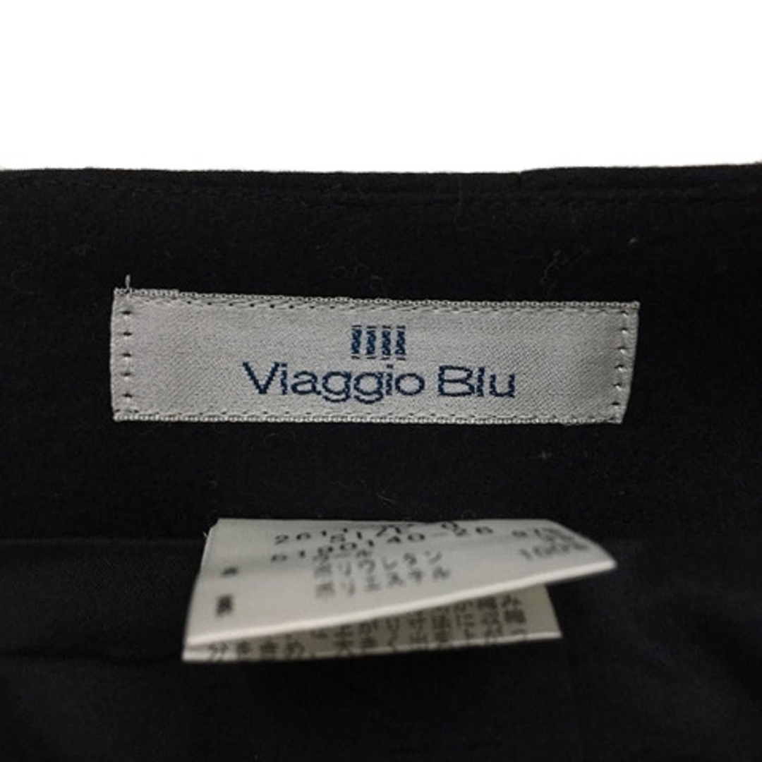 VIAGGIO BLU(ビアッジョブルー)のビアッジョブルー スカート フレア マーメイド 膝丈 ウール 無地 0 黒 レディースのスカート(ひざ丈スカート)の商品写真