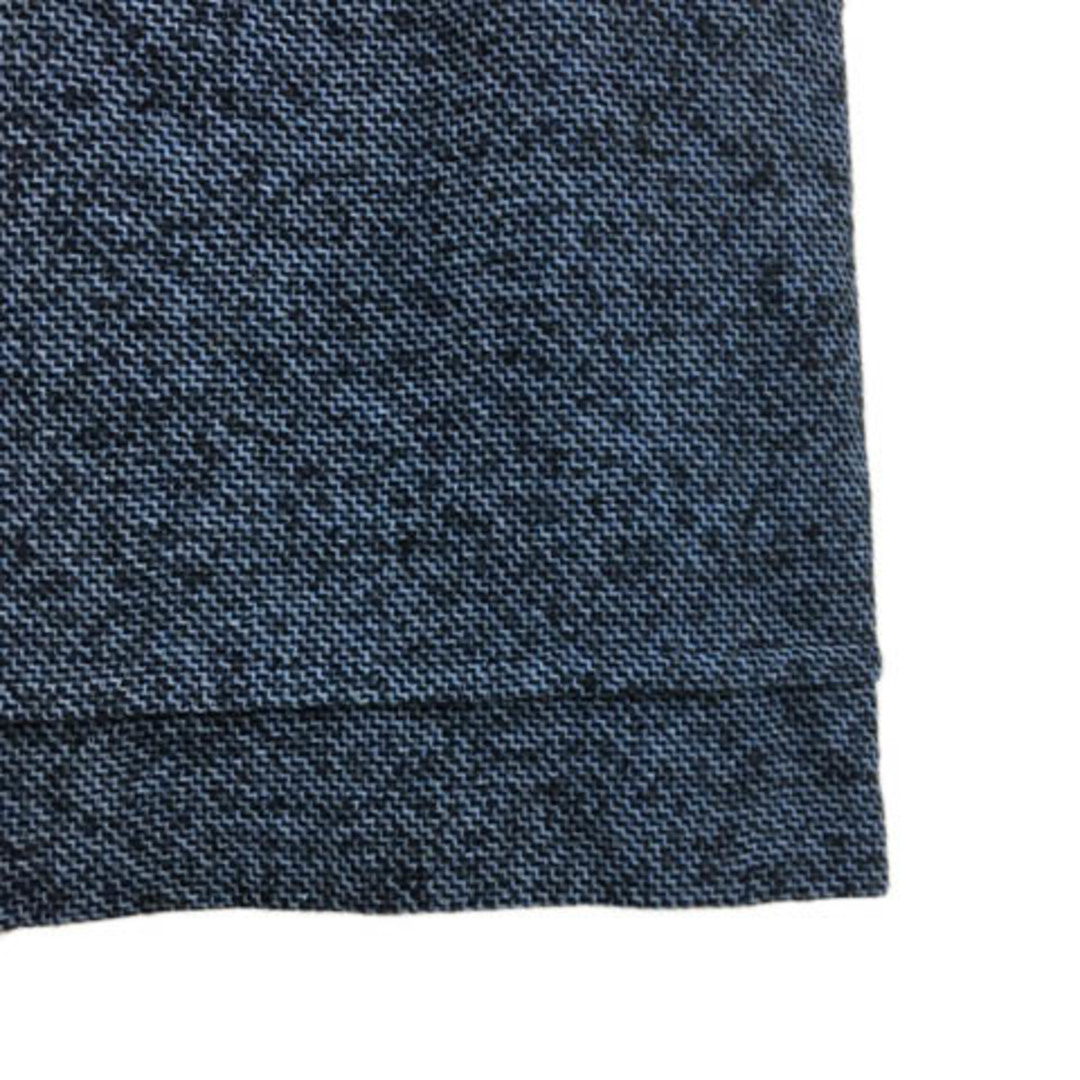 LAUTREAMONT(ロートレアモン)のロートレアモン スカート タイト ひざ丈 ウール モヘヤ混 40 紺 青 レディースのスカート(ひざ丈スカート)の商品写真