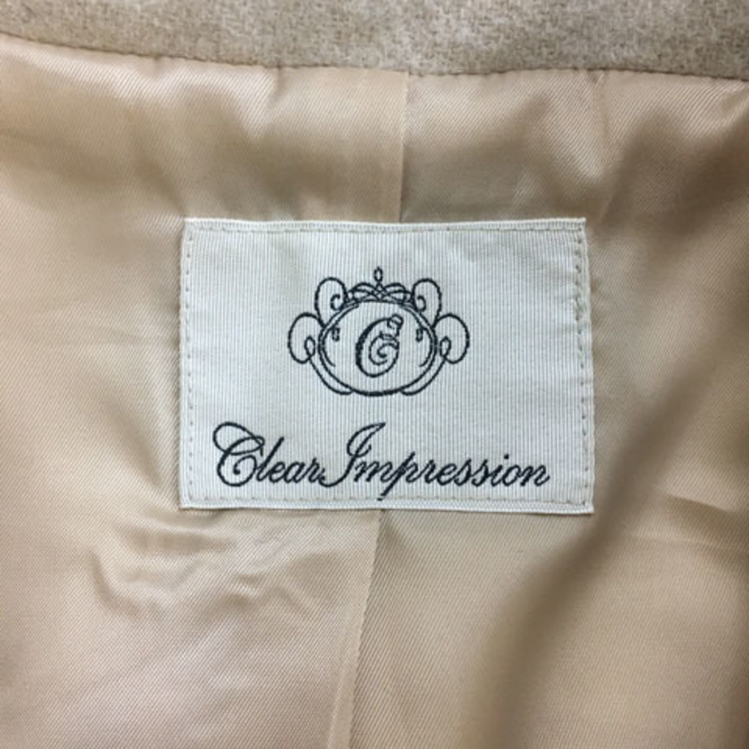 CLEAR IMPRESSION(クリアインプレッション)のクリアインプレッション コート ダッフル ショート丈 長袖 2 ベージュ レディースのジャケット/アウター(ダッフルコート)の商品写真