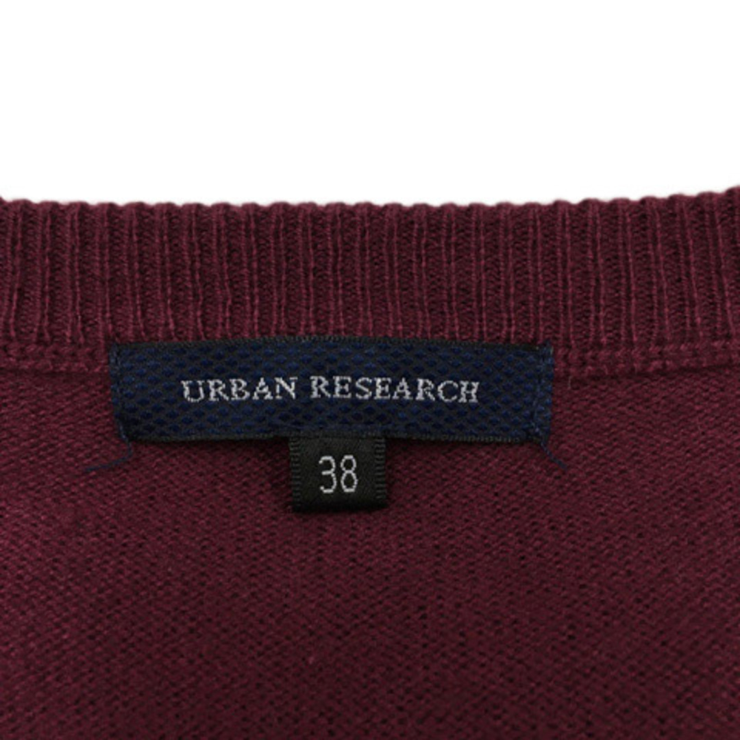 URBAN RESEARCH(アーバンリサーチ)のアーバンリサーチ セーター ニット プルオーバー Vネック 長袖 38 紫 メンズのトップス(ニット/セーター)の商品写真