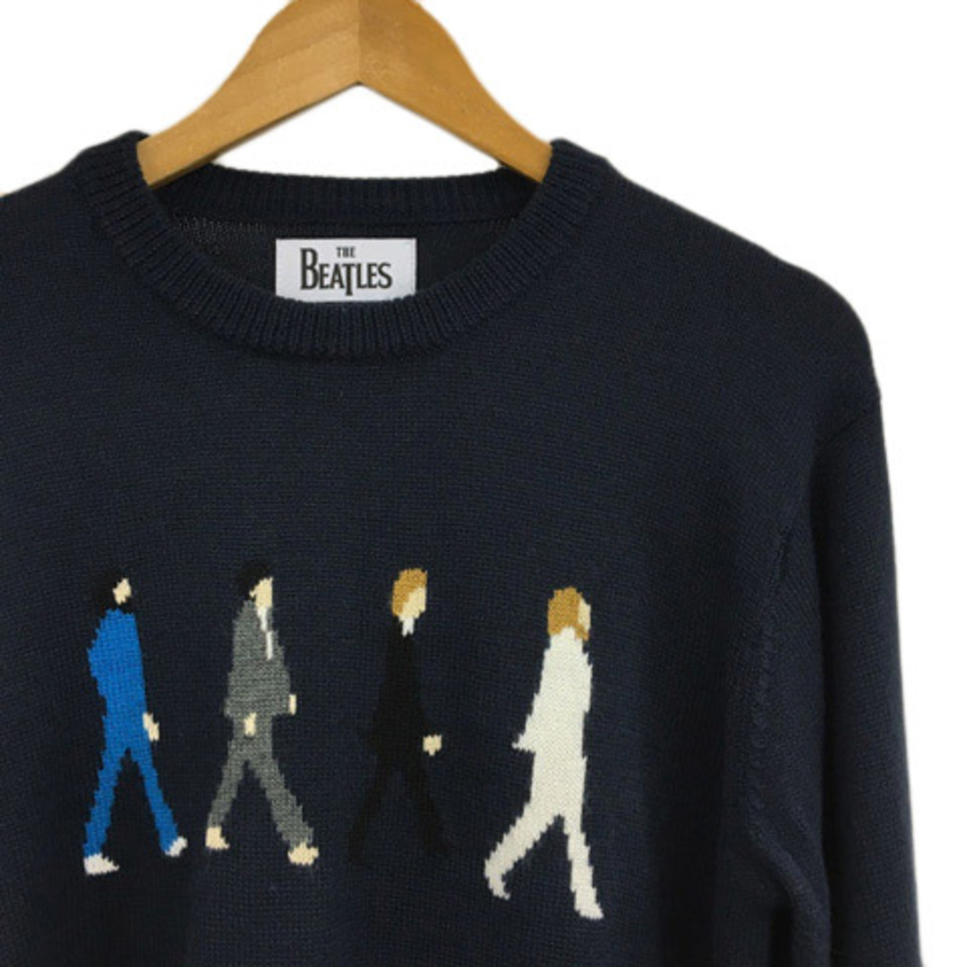 SHIPS(シップス)のシップス ×THE BEATLES セーター ニット 長袖 M 紺 メンズのトップス(ニット/セーター)の商品写真