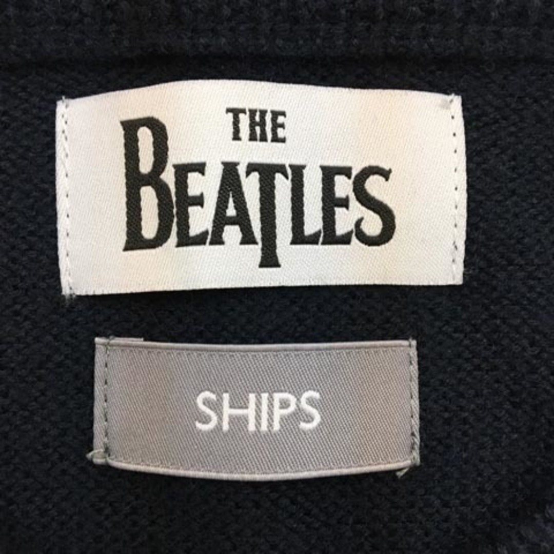 SHIPS(シップス)のシップス ×THE BEATLES セーター ニット 長袖 M 紺 メンズのトップス(ニット/セーター)の商品写真