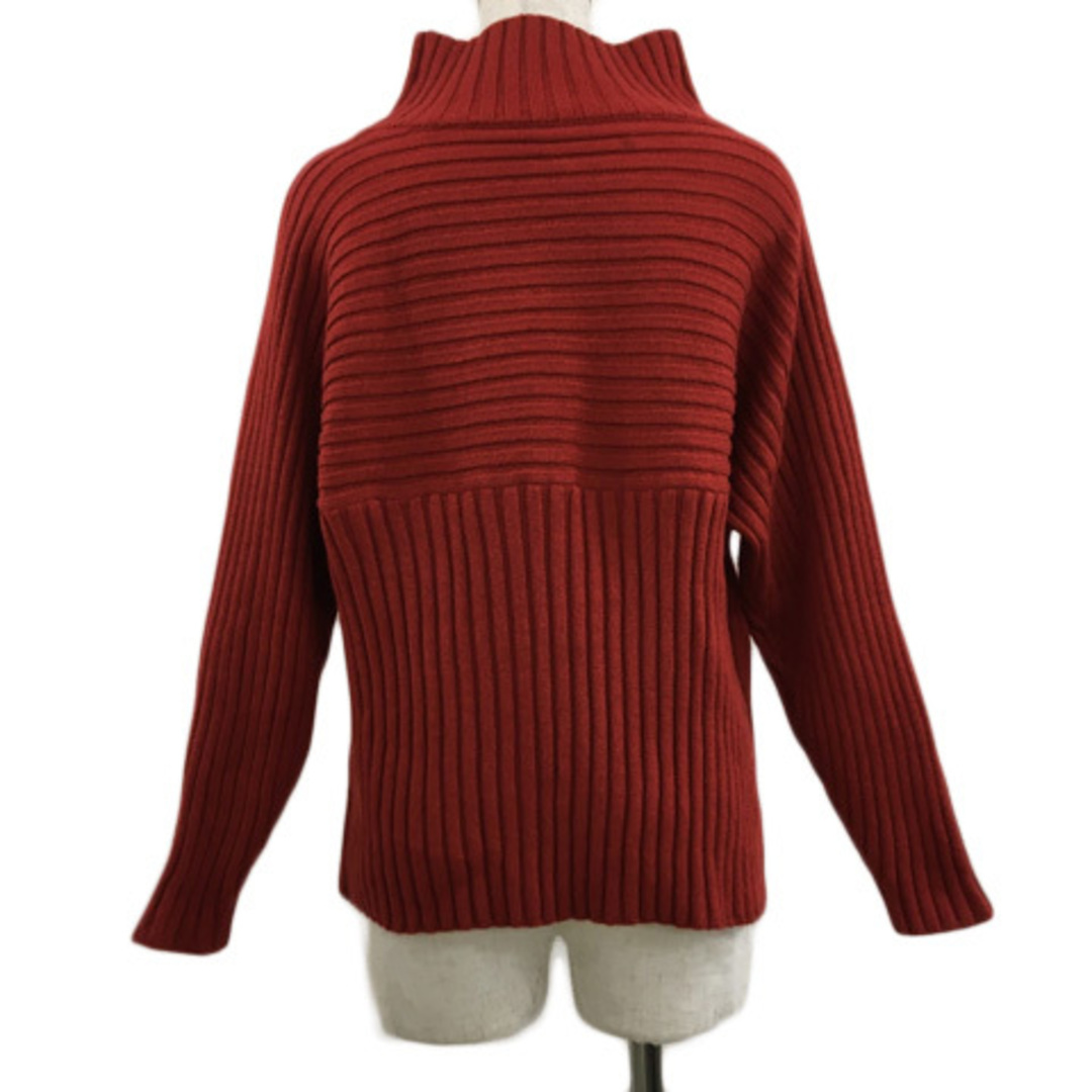 Rope' Picnic(ロペピクニック)のロペピクニック セーター ニット ハイネック 無地 リブ 長袖 38 赤 レディースのトップス(ニット/セーター)の商品写真
