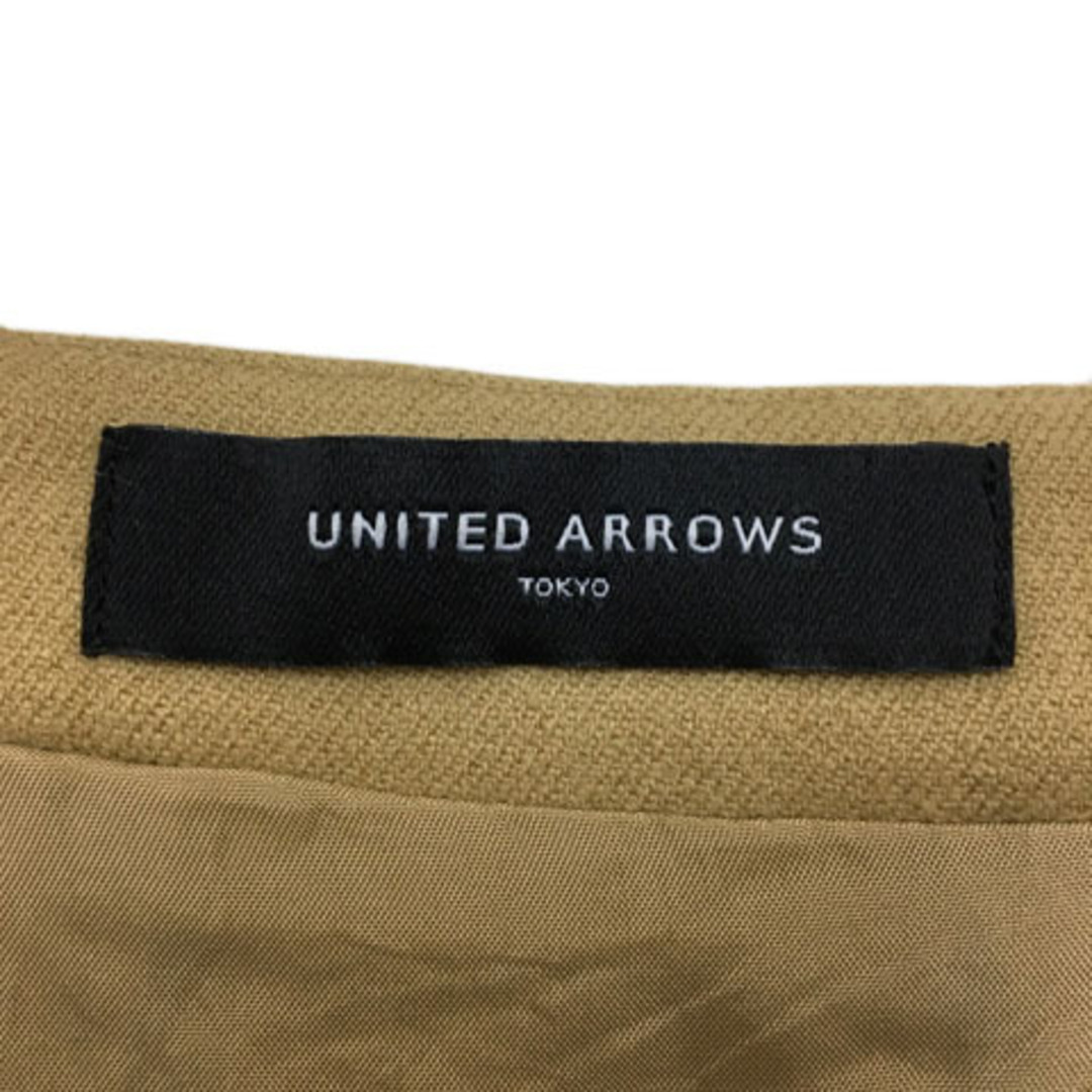 UNITED ARROWS(ユナイテッドアローズ)のユナイテッドアローズ スカート フレア 膝丈 ウール 無地 38 ベージュ レディースのスカート(ひざ丈スカート)の商品写真