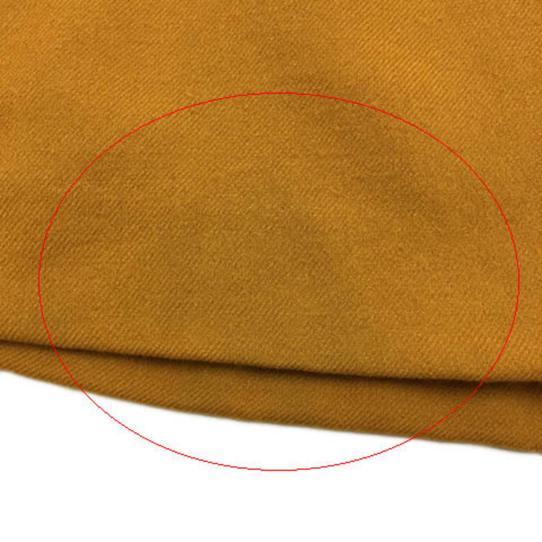 CROLLA(クローラ)のクローラ スカート 台形 ミニ ウール ボックスプリーツ 無地 36 黄 レディースのスカート(ミニスカート)の商品写真