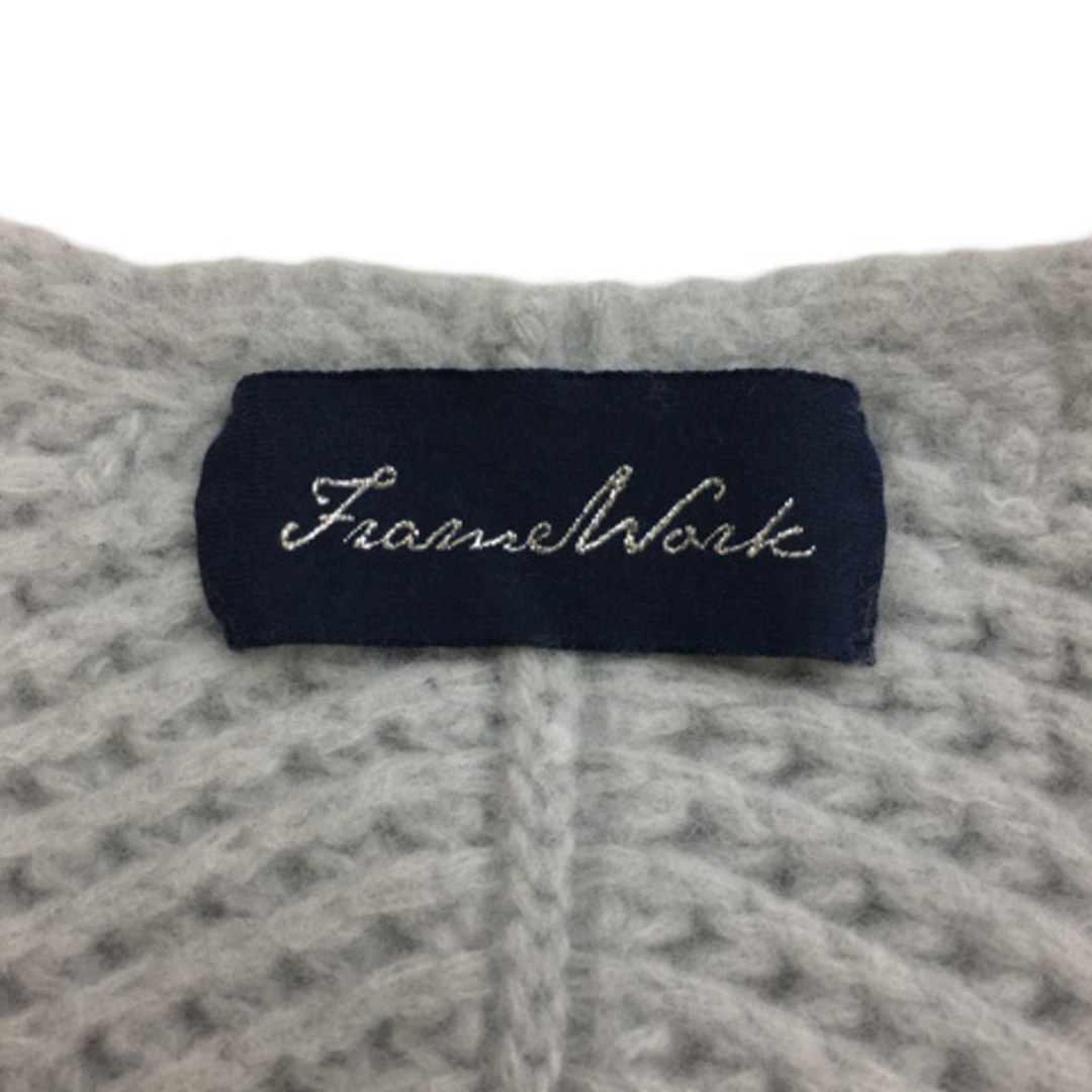 FRAMeWORK(フレームワーク)のフレームワーク セーター ニット プルオーバー Vネック 七分袖 水色 レディースのトップス(ニット/セーター)の商品写真