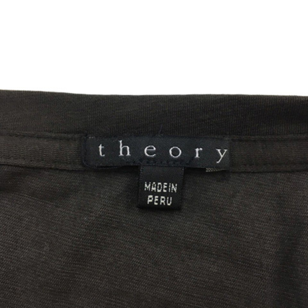 theory(セオリー)のセオリー カットソー プルオーバー Vネック 無地 薄手 長袖 2 グレー レディースのトップス(カットソー(長袖/七分))の商品写真