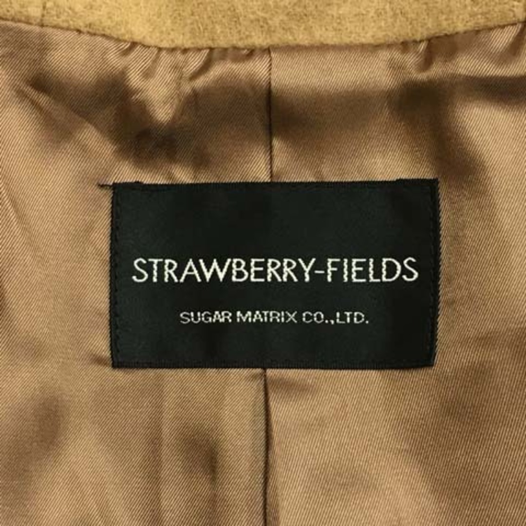 STRAWBERRY-FIELDS(ストロベリーフィールズ)のストロベリーフィールズ コート ダッフル ショート ファー 長袖 ベージュ 茶 レディースのジャケット/アウター(ダッフルコート)の商品写真