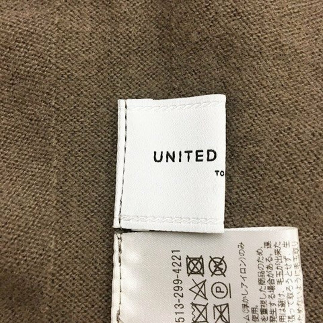 UNITED ARROWS(ユナイテッドアローズ)のユナイテッドアローズ セーター ニット タートルネック 長袖 茶 グレー レディースのトップス(ニット/セーター)の商品写真