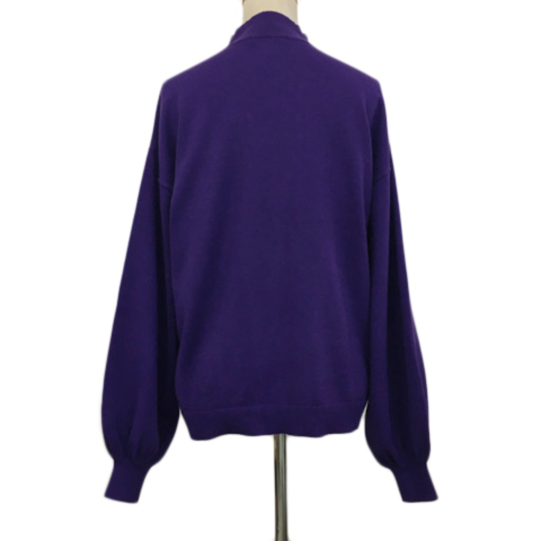 ROSE BUD(ローズバッド)のローズバッド セーター ニット プルオーバー ハイネック 無地 長袖 F 紫 レディースのトップス(ニット/セーター)の商品写真