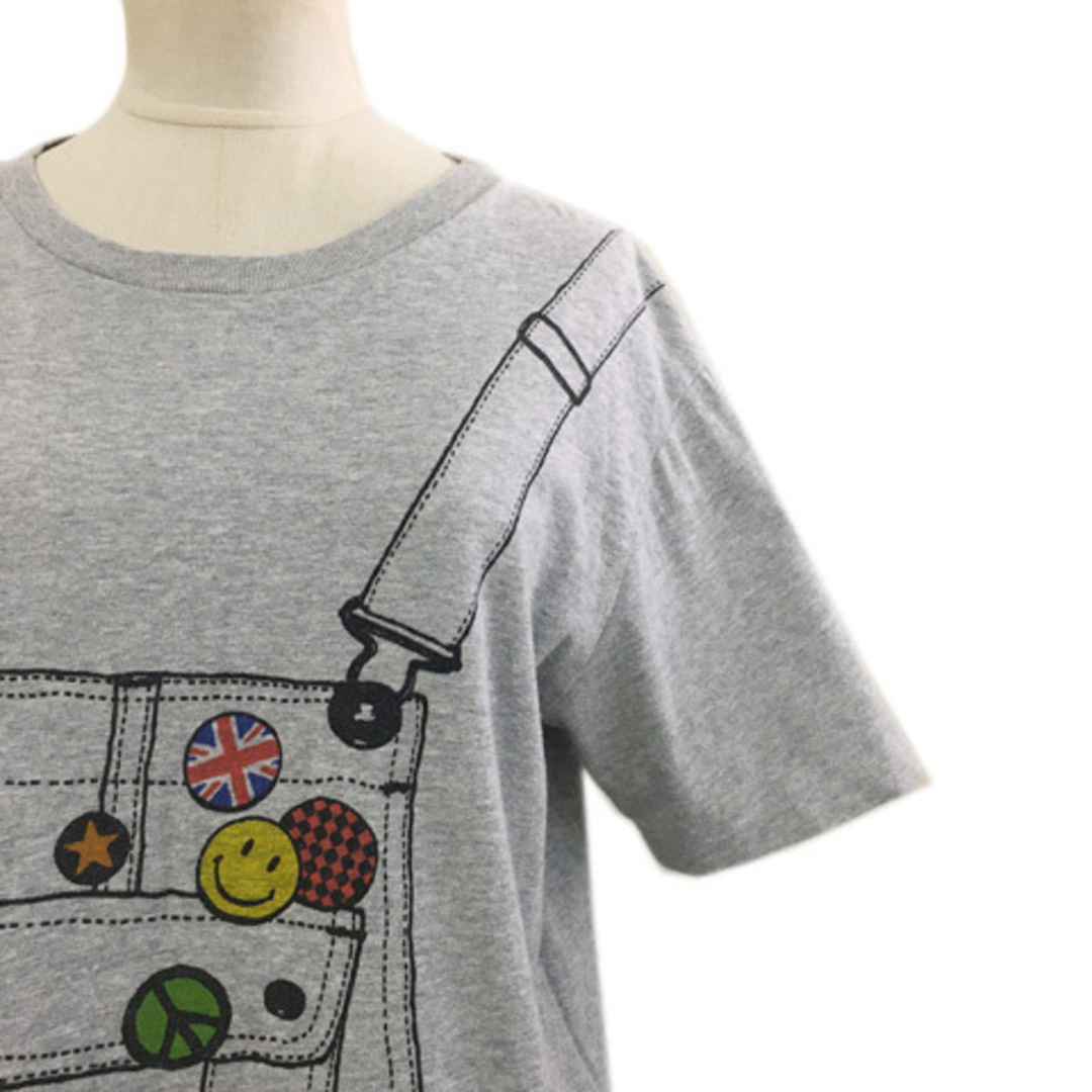 Graniph(グラニフ)のグラニフ Tシャツ カットソー プルオーバー プリント 杢 半袖 L グレー レディースのトップス(Tシャツ(半袖/袖なし))の商品写真