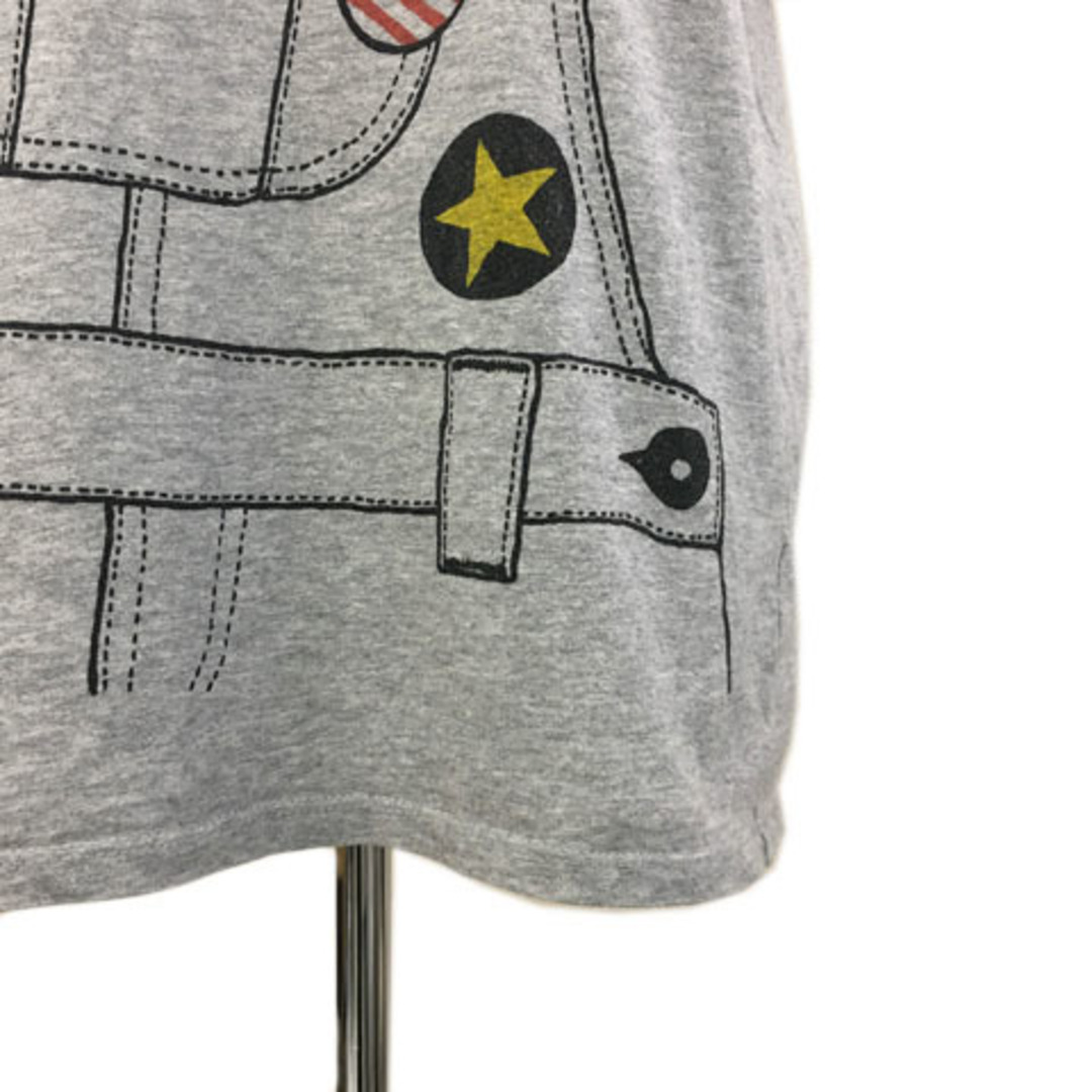 Graniph(グラニフ)のグラニフ Tシャツ カットソー プルオーバー プリント 杢 半袖 L グレー レディースのトップス(Tシャツ(半袖/袖なし))の商品写真