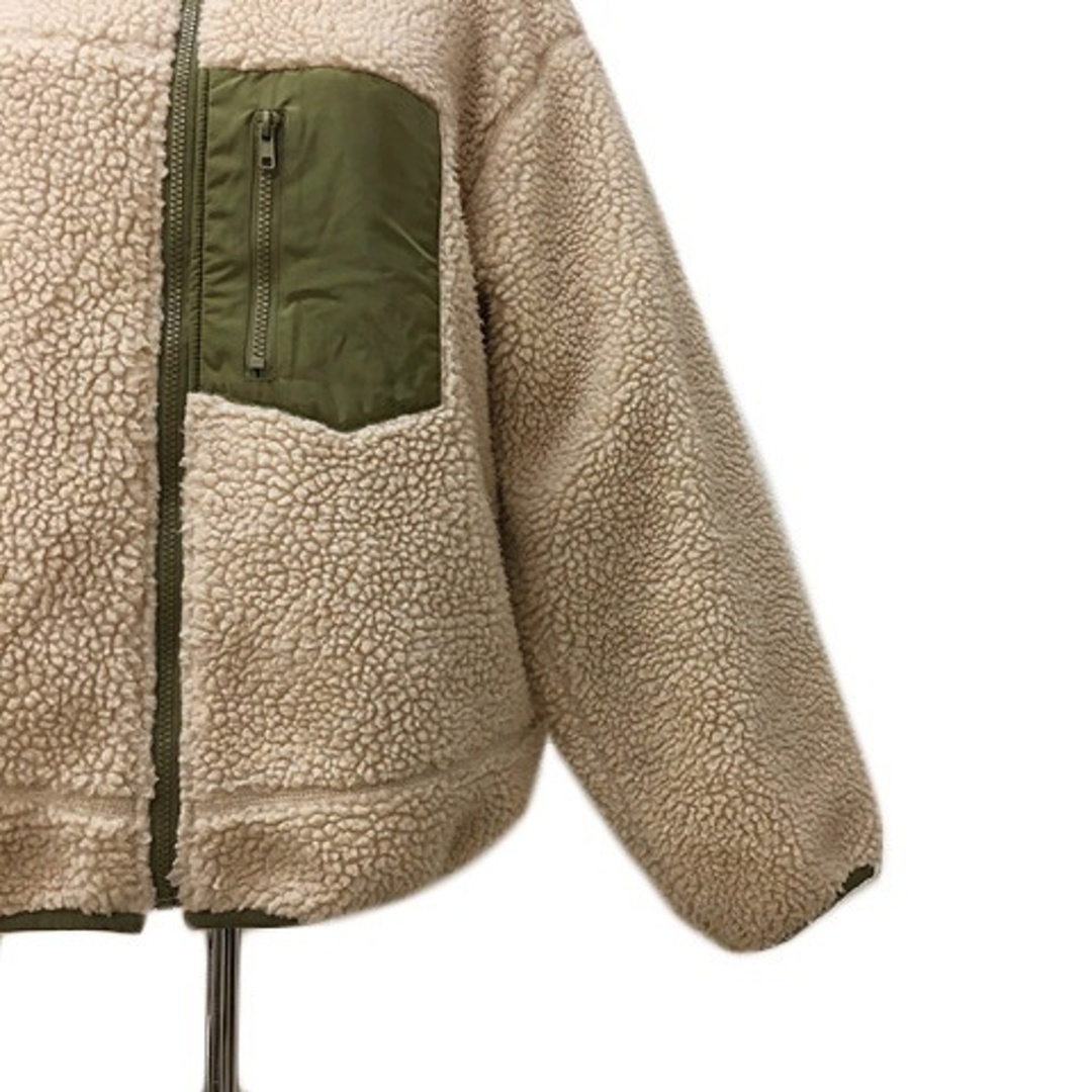 レイカズン ジャケット ブルゾン ボア ジップアップ 長袖 M ベージュ 緑 レディースのジャケット/アウター(その他)の商品写真