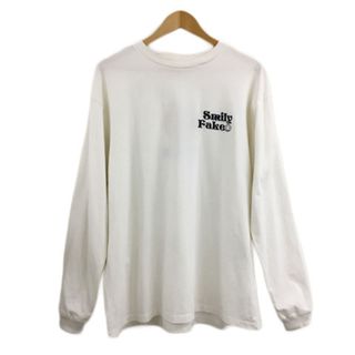 ジャーナルスタンダード(JOURNAL STANDARD)のジャーナルスタンダード THE YOUTHLESS Tシャツ 長袖 M 白 黒(Tシャツ/カットソー(七分/長袖))