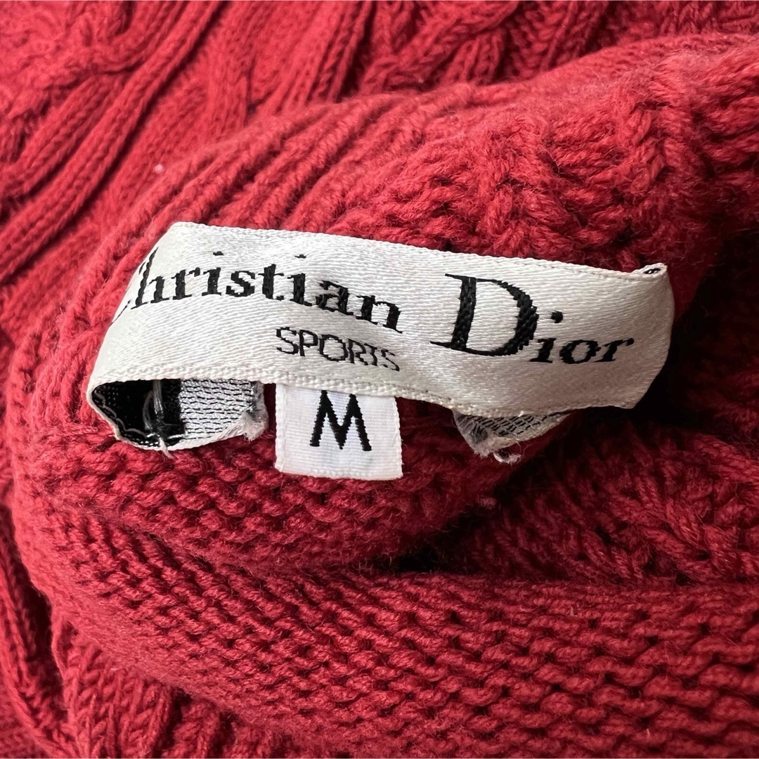 Christian Dior(クリスチャンディオール)の美品　Christian Dior ディオール　ケーブルニット　ハイネック レディースのトップス(ニット/セーター)の商品写真