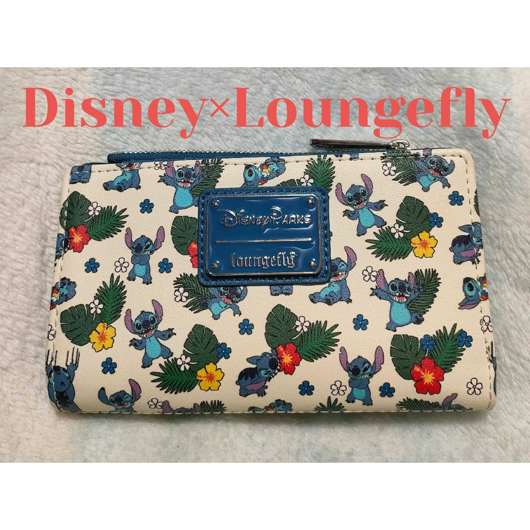 Disney(ディズニー)の希少 Disney Parks  LoungeFly スティッチ ウォレット レディースのファッション小物(財布)の商品写真