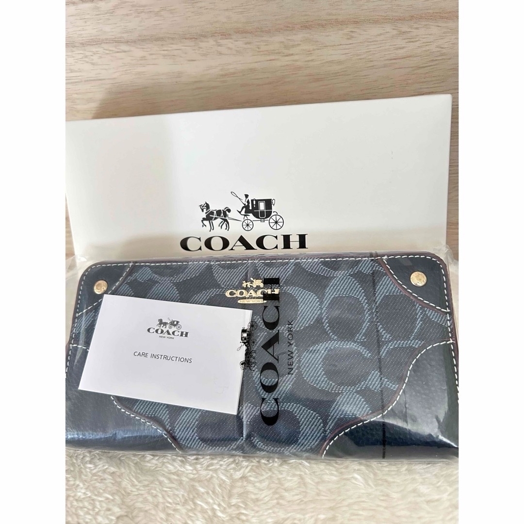 COACH(コーチ)の未使用coach財布デニム メンズのファッション小物(長財布)の商品写真