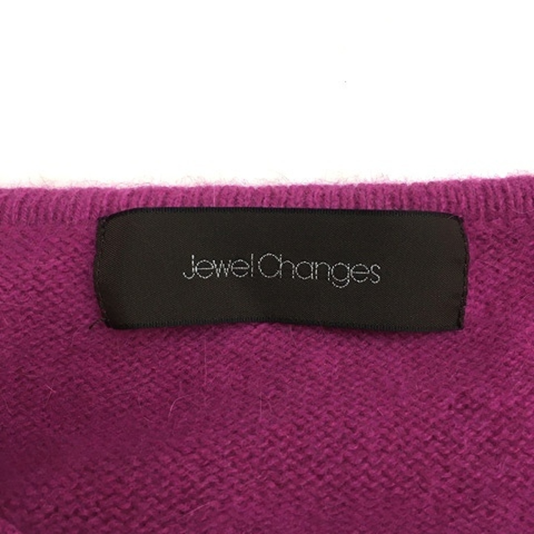 Jewel Changes(ジュエルチェンジズ)のジュエルチェンジズ アローズ セーター ニット ウール 無地 長袖 紫 レディースのトップス(ニット/セーター)の商品写真