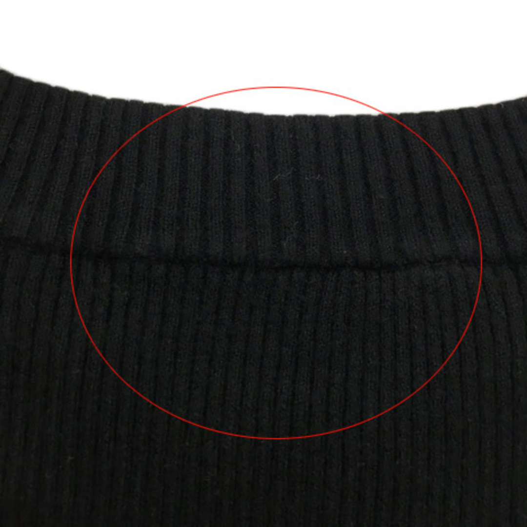LagunaMoon(ラグナムーン)のラグナムーン セーター ニット プルオーバー モックネック リブ 長袖 F 黒 レディースのトップス(ニット/セーター)の商品写真