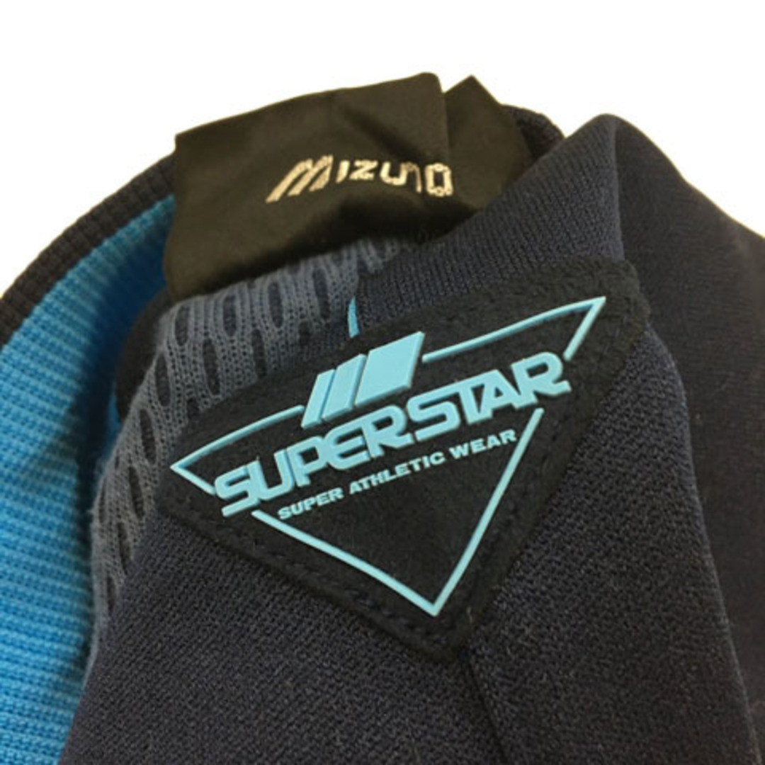 MIZUNO(ミズノ)のミズノ SUPER STAR ジャケット ジャージ 長袖 98-6 紺 水色 メンズのジャケット/アウター(ブルゾン)の商品写真