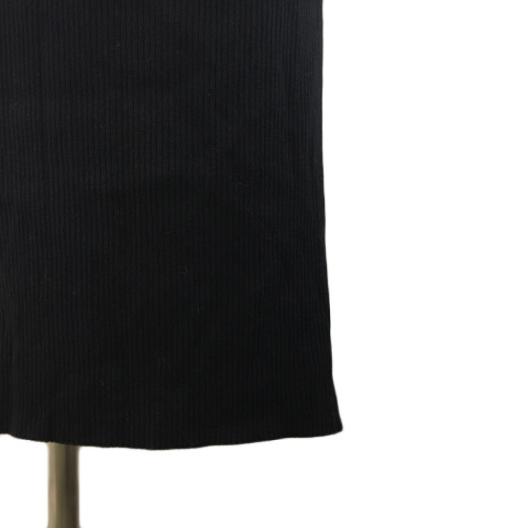 LOWRYS FARM(ローリーズファーム)のローリーズファーム スカート タイト ロング ニット ウエストゴム M 黒 レディースのスカート(ロングスカート)の商品写真