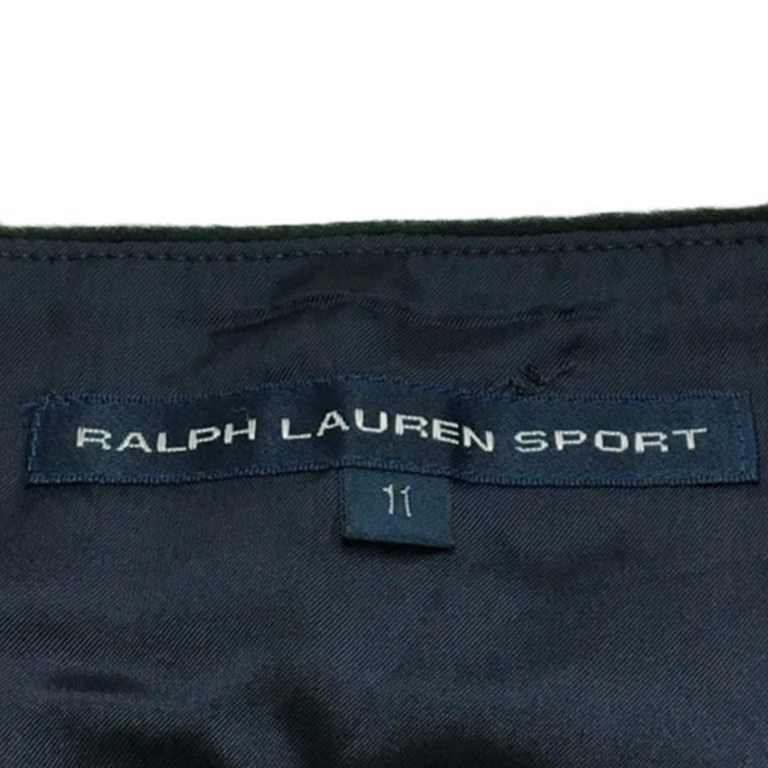 Ralph Lauren(ラルフローレン)のラルフローレン SPORT スカート 台形 ミニ ウール チェック 11 緑 レディースのスカート(ミニスカート)の商品写真