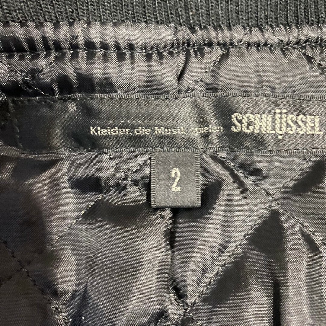 SCHLUSSEL(シュリセル)のSCHLUSSEL シュリセル  切り替えレザー ライダースジャケット メンズのジャケット/アウター(レザージャケット)の商品写真