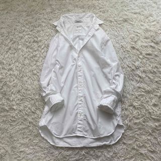 マディソンブルー(MADISONBLUE)の美品✨マディソンブルー シャツ 春服 ブラウス 綿 マダム 白シャツ(シャツ/ブラウス(長袖/七分))