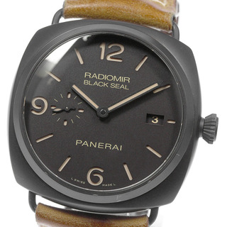 パネライ(PANERAI)のパネライ PANERAI PAM00505 ラジオミール コンポジット ブラックシール3デイズ スモールセコンド 手巻き メンズ 内箱・保証書付き_804161(腕時計(アナログ))