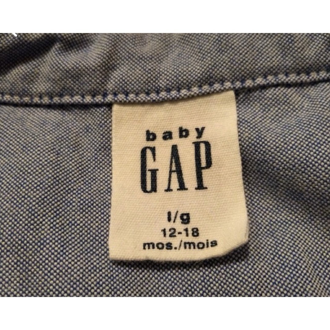 babyGAP(ベビーギャップ)のbaby gap ベビーギャップ デニム シャツ 80 キッズ/ベビー/マタニティのベビー服(~85cm)(シャツ/カットソー)の商品写真