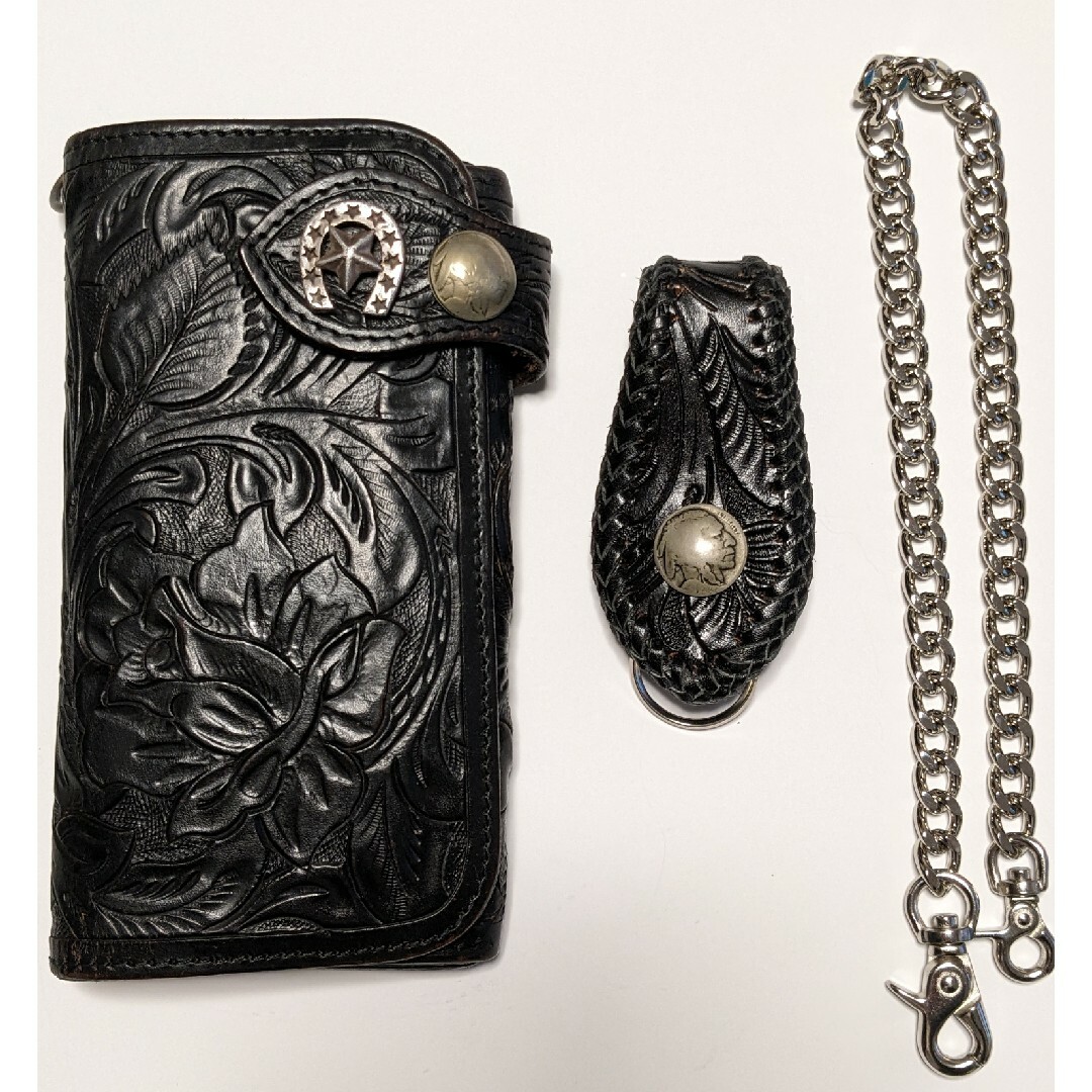 アルズニカスタム長財布　カービングウォレット　ライダーズウォレット メンズのファッション小物(長財布)の商品写真