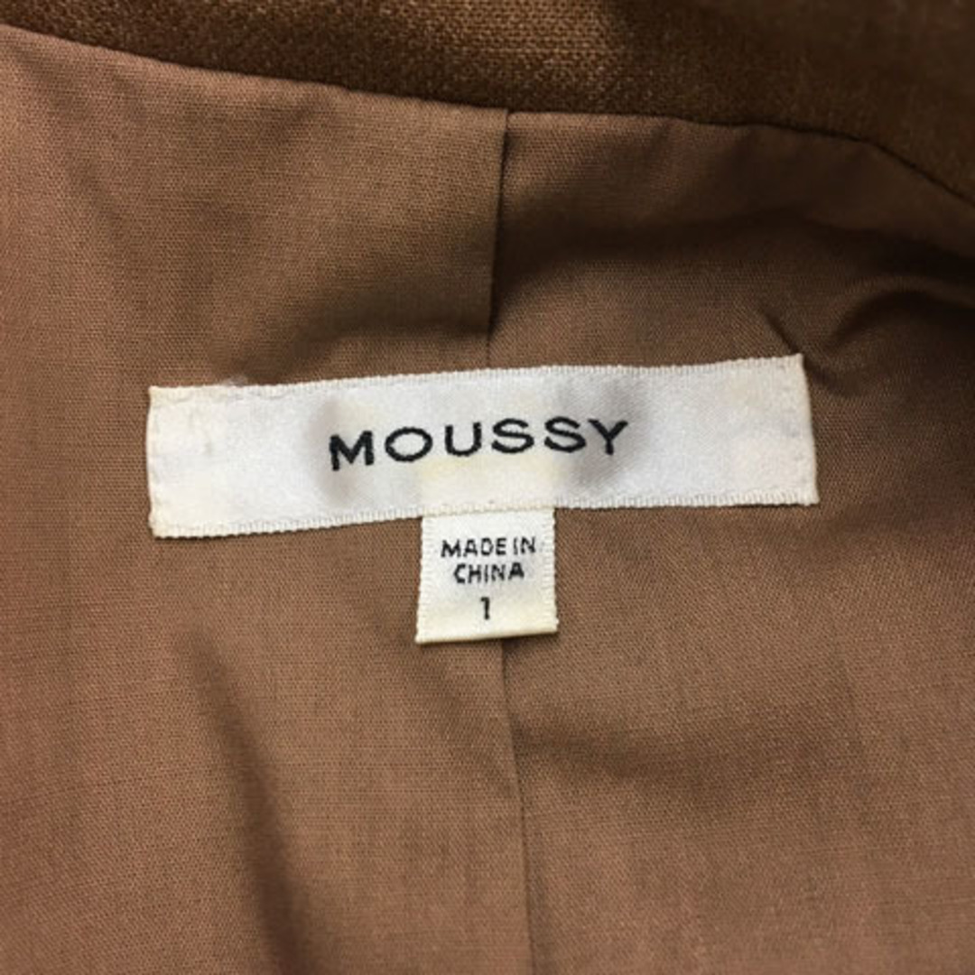 moussy(マウジー)のマウジー ジャケット テーラード ダブル センターベント 長袖 1 茶 レディースのジャケット/アウター(その他)の商品写真