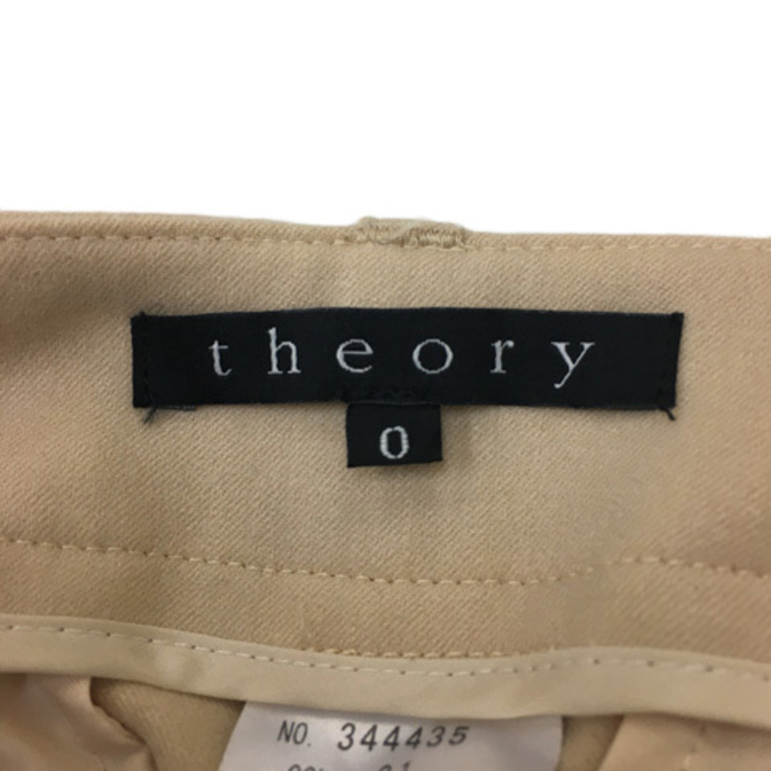 theory(セオリー)のセオリー パンツ ストレート ロング センタープレス ウール 0 ベージュ レディースのパンツ(その他)の商品写真