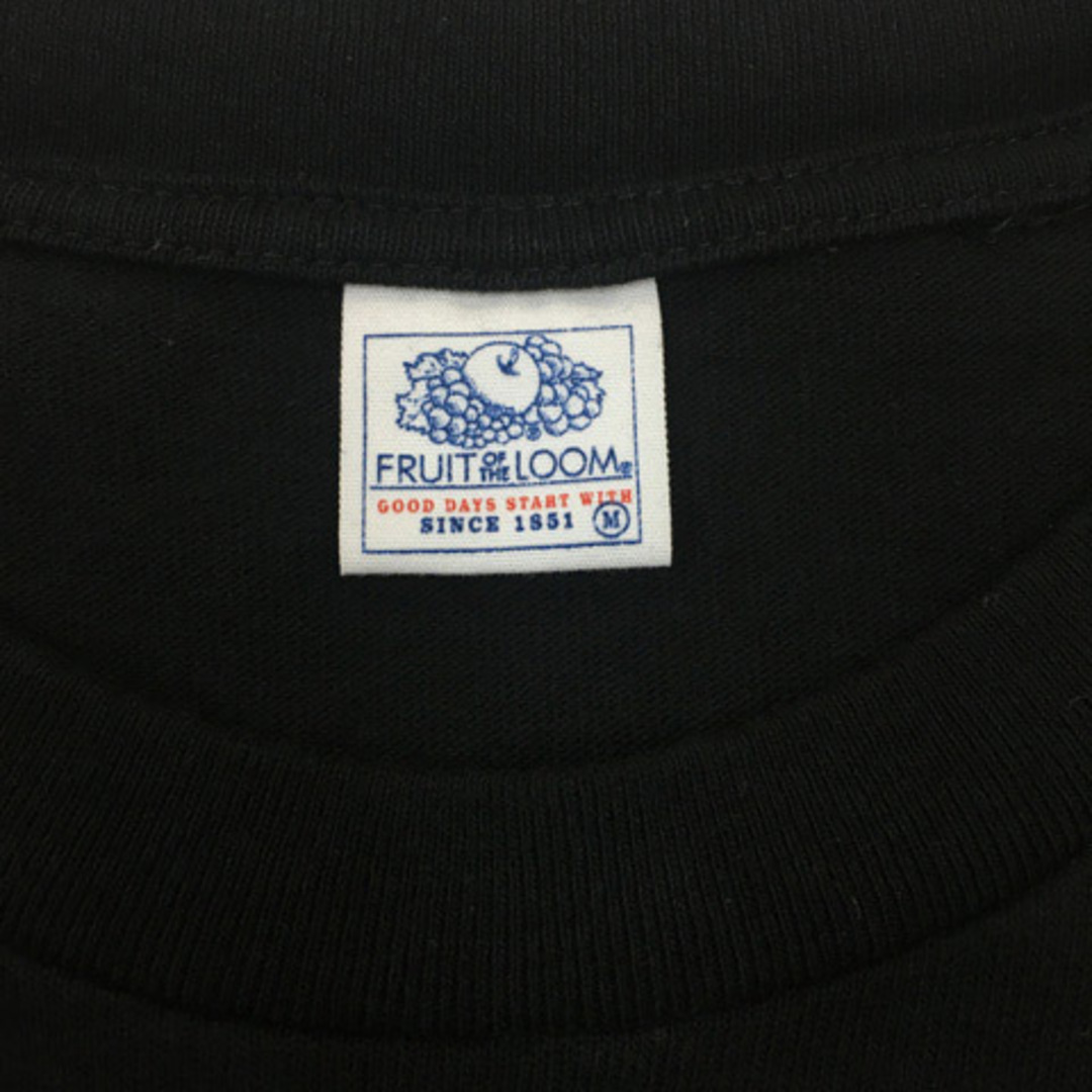 フルーツオブザルーム Tシャツ カットソー プルオーバー ロゴ 五分袖 M 黒 メンズのトップス(その他)の商品写真