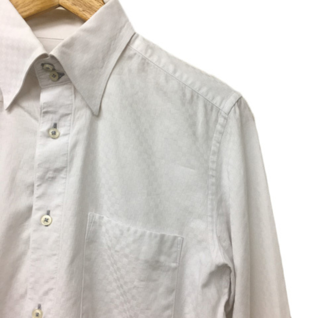 COMME CA ISM(コムサイズム)のコムサイズム ワイシャツ Yシャツ ドレスシャツ ボタンダウン 長袖 L 白 メンズのトップス(シャツ)の商品写真