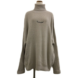 カンゴール(KANGOL)のカンゴール mono-mart セーター ニット ロゴ 長袖 F ベージュ(ニット/セーター)