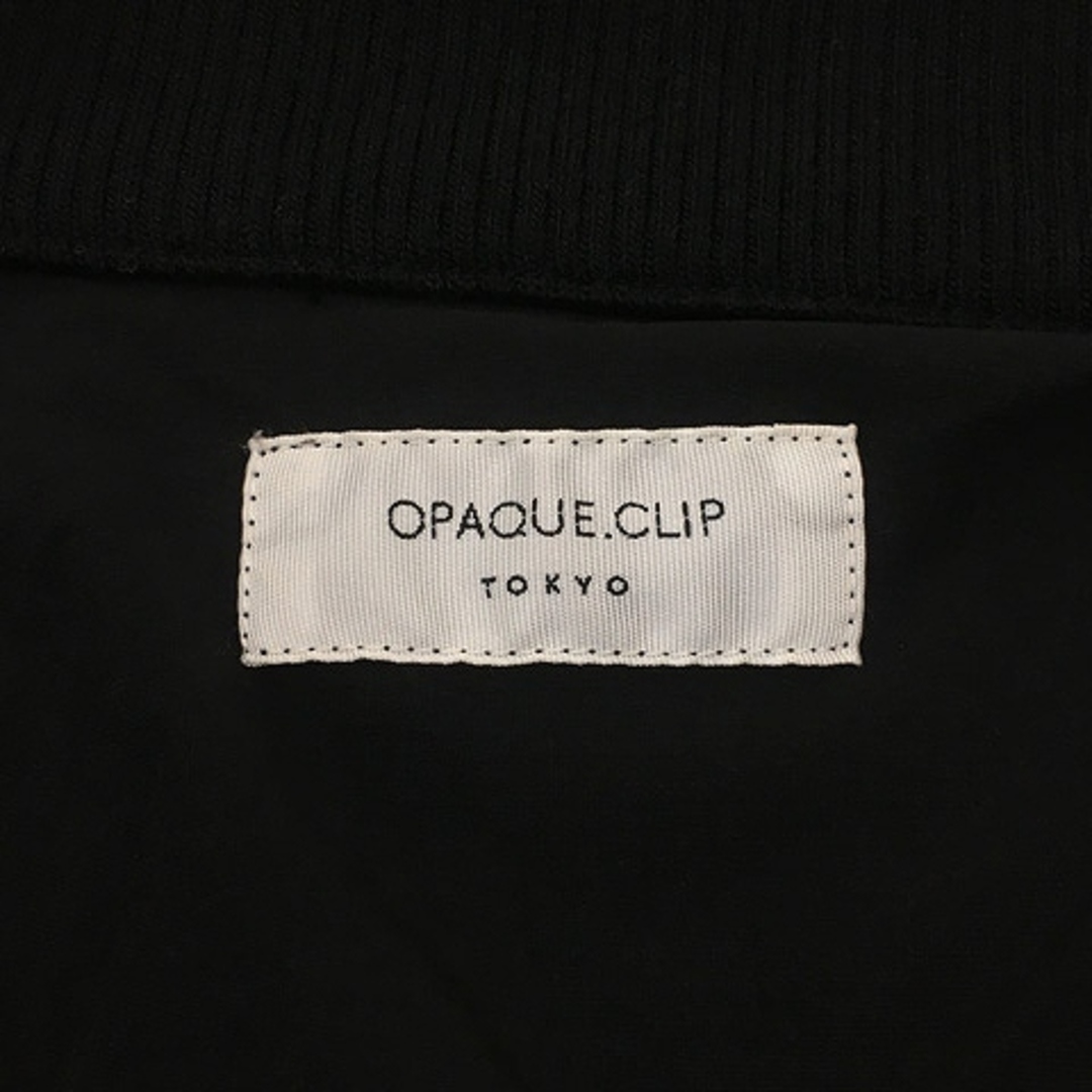 OPAQUE.CLIP(オペークドットクリップ)のオペークドットクリップ ジャケット ジャンパー ジップアップ 長袖 M 黒 レディースのジャケット/アウター(ブルゾン)の商品写真