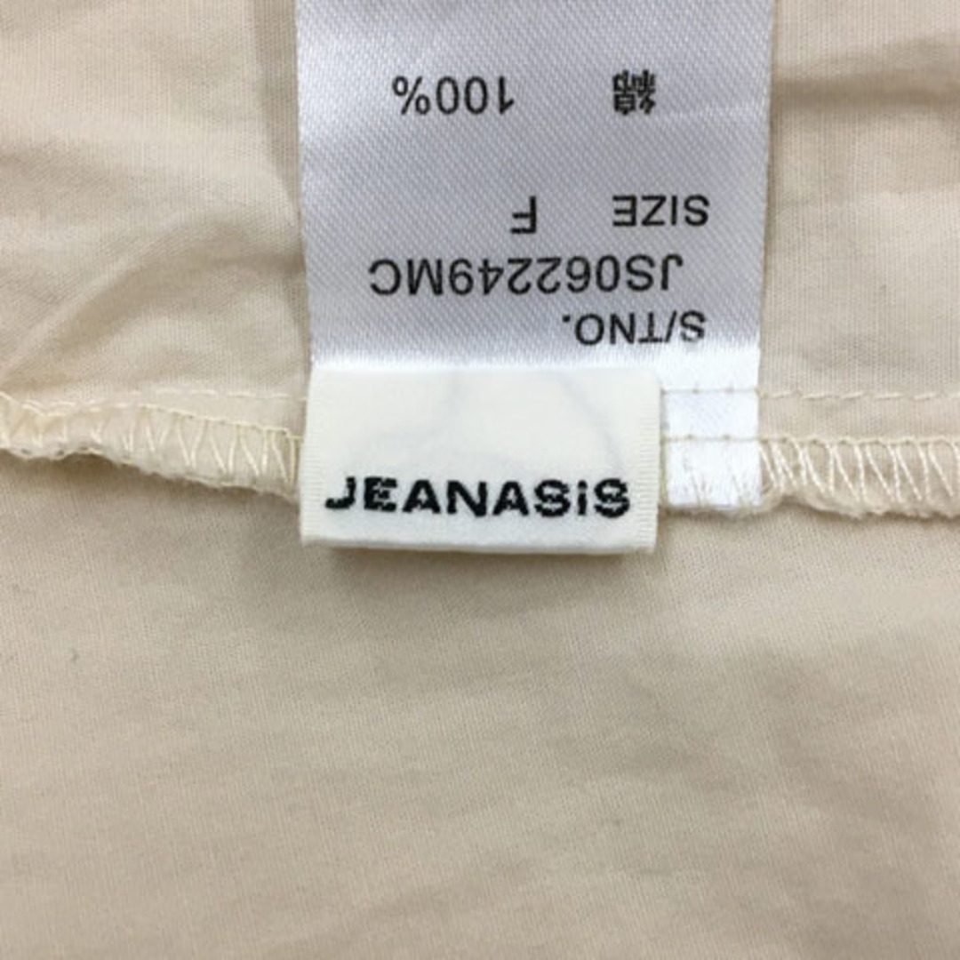 JEANASIS(ジーナシス)のジーナシス シャツ ブラウス スキッパー 無地 長袖 F ベージュ ピンク レディースのトップス(シャツ/ブラウス(長袖/七分))の商品写真