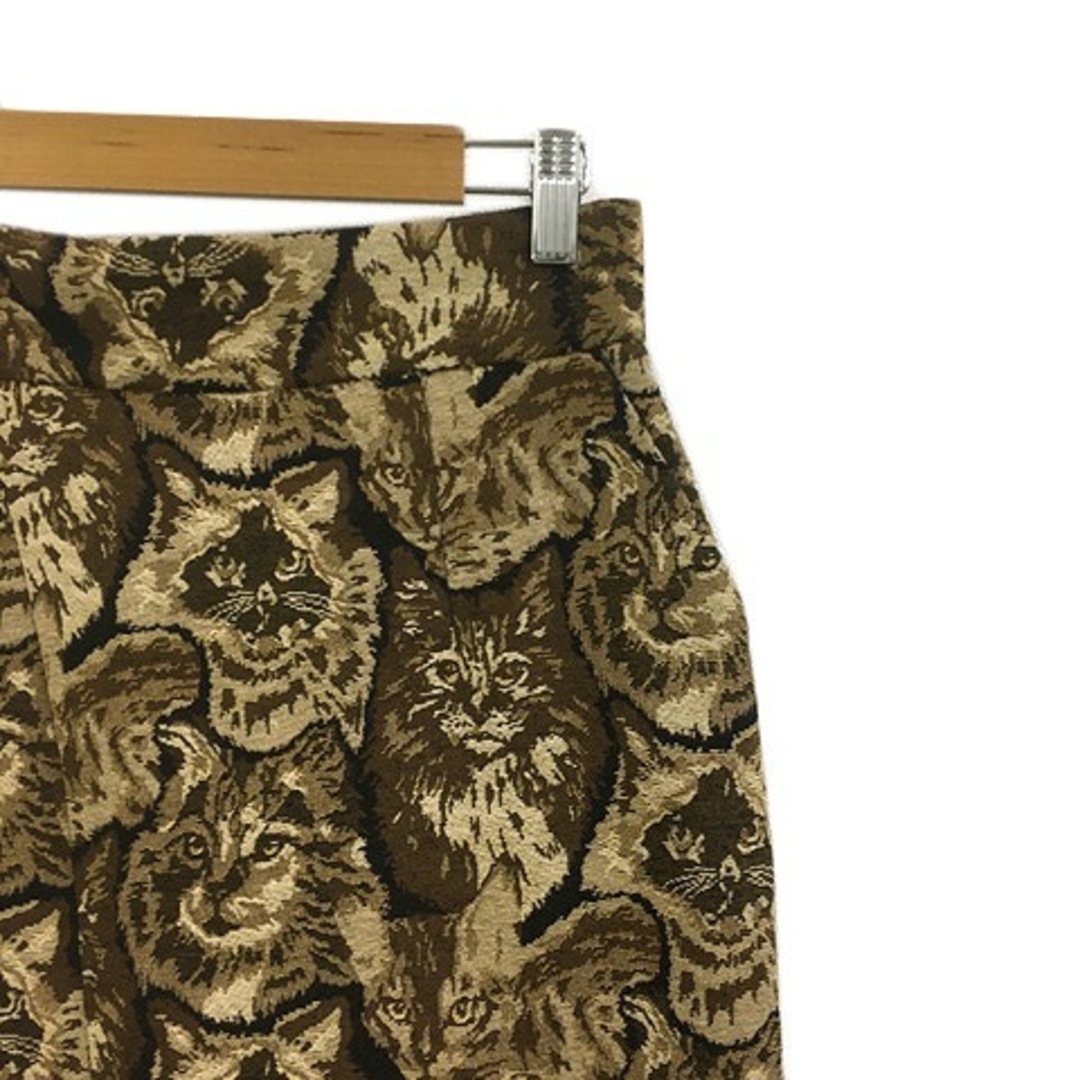 moussy(マウジー)のマウジー スカート タイト ロング アニマル柄 ゴブラン 2 茶 ベージュ レディースのスカート(ロングスカート)の商品写真