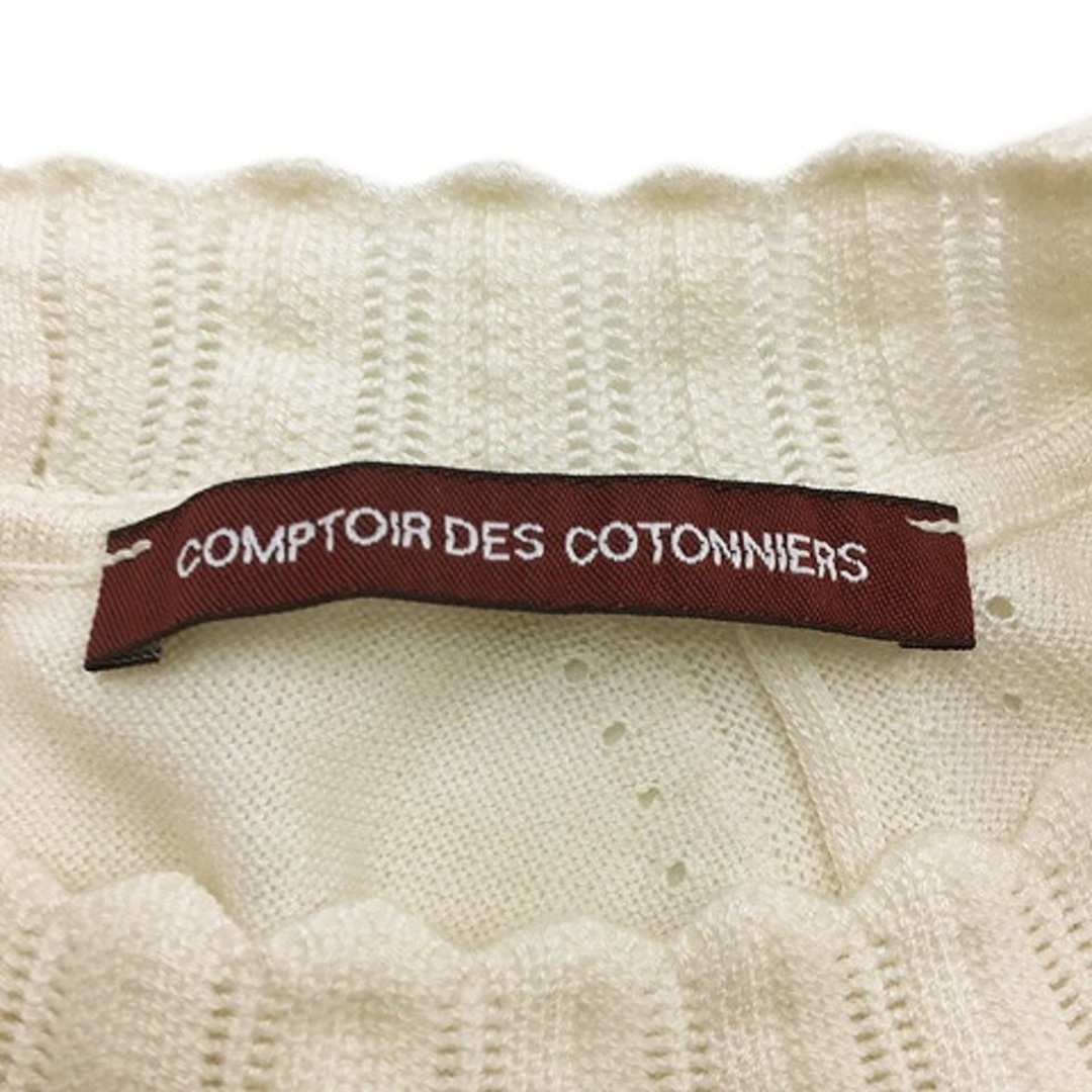 Comptoir des cotonniers(コントワーデコトニエ)のコントワーデコトニエ セーター ニット プルオーバー ハイネック 長袖 9 白 レディースのトップス(ニット/セーター)の商品写真