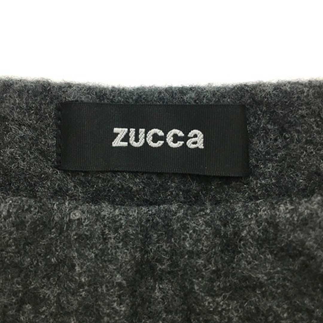 ZUCCa(ズッカ)のズッカ スカート フレア 膝丈 ウール ウエストゴム イージー M グレー レディースのスカート(ひざ丈スカート)の商品写真