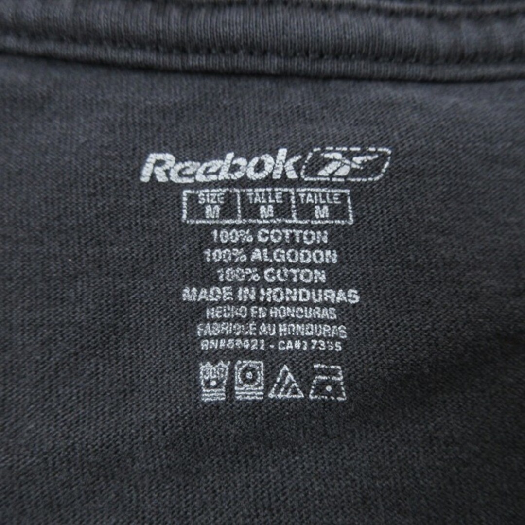 Lee(リー)のL★古着 リーボック REEBOK 半袖 ブランド Tシャツ メンズ NFL ピッツバーグスティーラーズ Beleevers コットン クルーネック 黒 ブラック アメフト スーパーボウル 23jul18 中古 メンズのトップス(Tシャツ/カットソー(半袖/袖なし))の商品写真