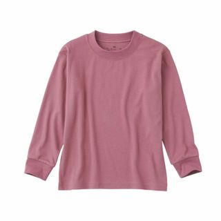 [MUJI] Tシャツ 起毛スムース編みクルーネック長袖Tシャツ (キッズ) C(その他)