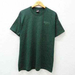 XL★古着 半袖 ビンテージ Tシャツ メンズ 90年代 90s POTTERY クルーネック USA製 緑 グリーン 23jul18 中古(Tシャツ/カットソー(半袖/袖なし))