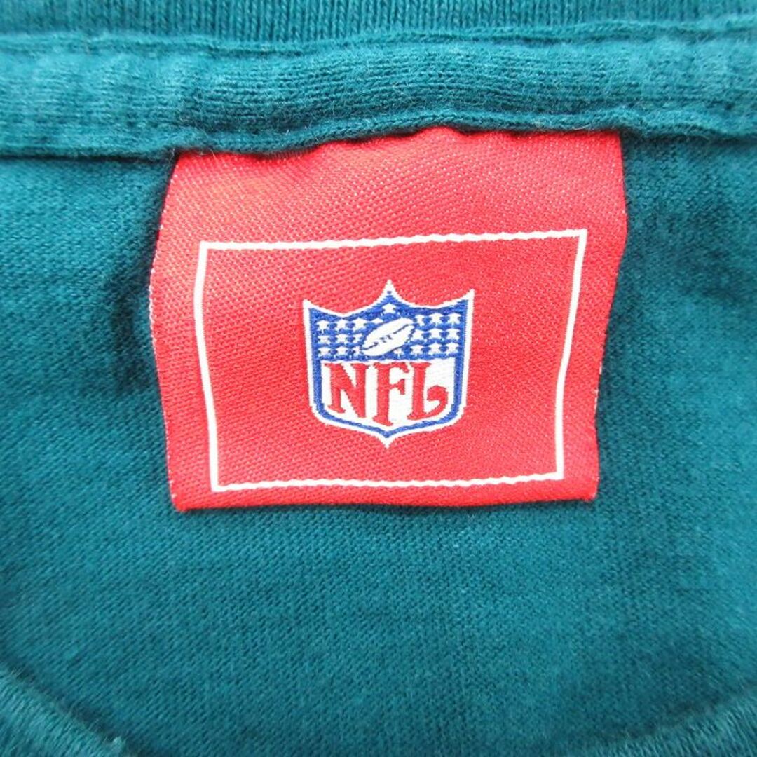 FILA(フィラ)のXL★古着 半袖 ビンテージ Tシャツ メンズ 00年代 00s NFL フィラデルフィアイーグルス クルーネック 青緑 アメフト スーパーボウル 23jul18 中古 メンズのトップス(Tシャツ/カットソー(半袖/袖なし))の商品写真