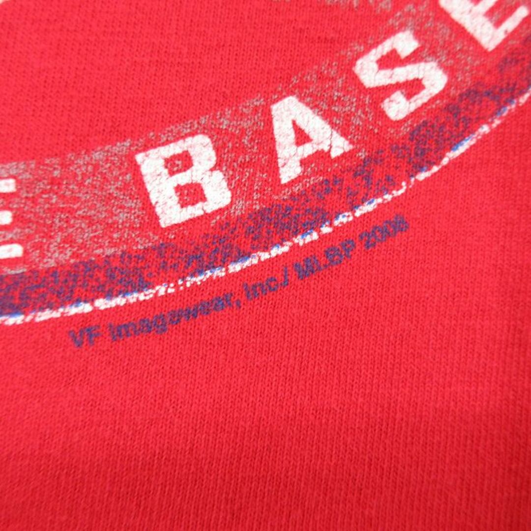 FILA(フィラ)のXL★古着 半袖 ビンテージ Tシャツ メンズ 00年代 00s MLB フィラデルフィアフィリーズ 大きいサイズ コットン クルーネック 赤 レッド メジャーリーグ ベースボール 野球 23jul19 中古 メンズのトップス(Tシャツ/カットソー(半袖/袖なし))の商品写真